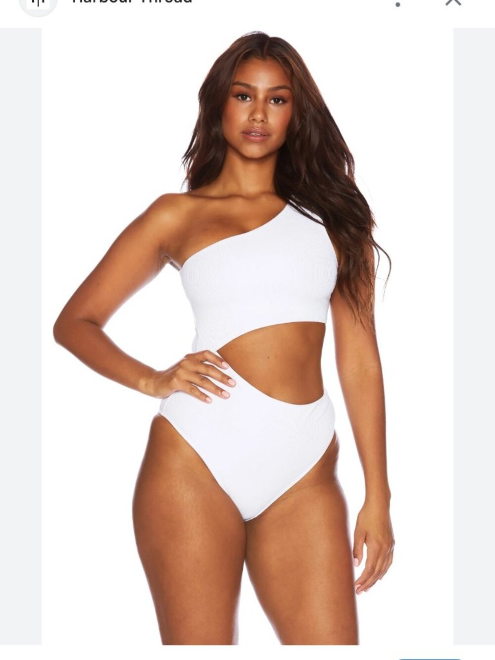 NWT Beach Riot Size S Small White Celina Swimsuit